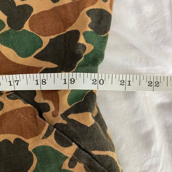 Vintage 80s Game Winner Duck Camo Full Body Jumpsuit Front Zip Men's Size Large - Picture 9 of 10